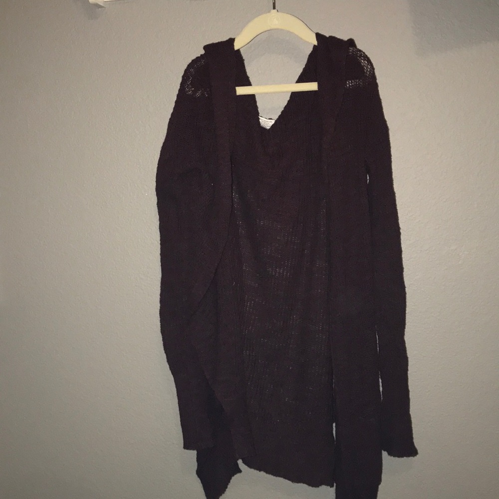 tillys burgundy cardigan